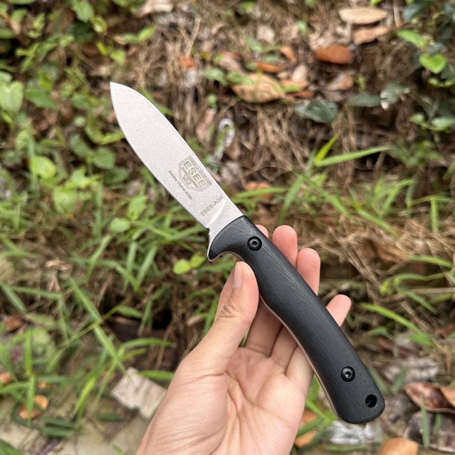 AGK High Hardness Straight Knife Lightweight and Durable Two-handed Design Outdoor Camping Survival Adventure Cutting Knife