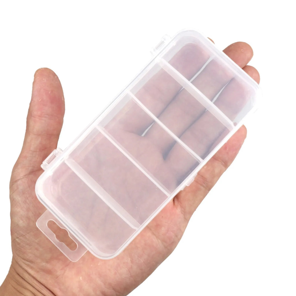 5 Compartments Fishing Tackle Box Plastic Waterproof fishing equipment Fish Lure Hook Bait Storage Case Organizer Container