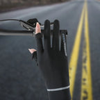 Lady Sunscreen Ice Silk Gloves Cycling Gloves Breathable Motorcycle Gloves Bicycle Gloves for Golf Driving Riding Fishing Hiking