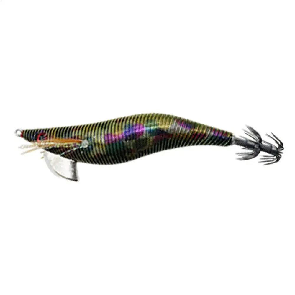 Glow Artificial Squid Lure Saltwater Wood Shrimp Lures Fluorescent Fishing Baits Realistic Freshwater Fish Luring For Sea River