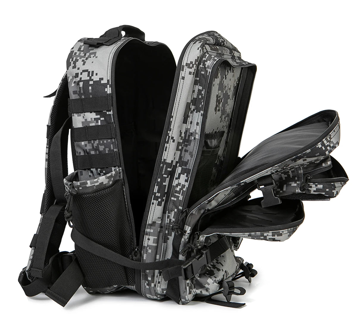 45L Tactical Backpack Hunting Rucksack with Dual Cup Holders  Outdoor camping equipment back pack