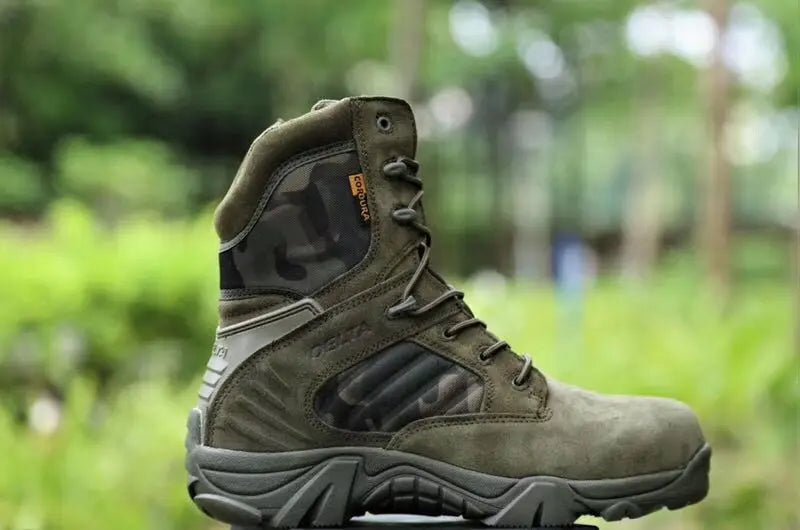 Climbing Outdoor Mens Work Safety Boots Camouflage Desert Boots Combat Training Shoes Outdoor Hiking Boots