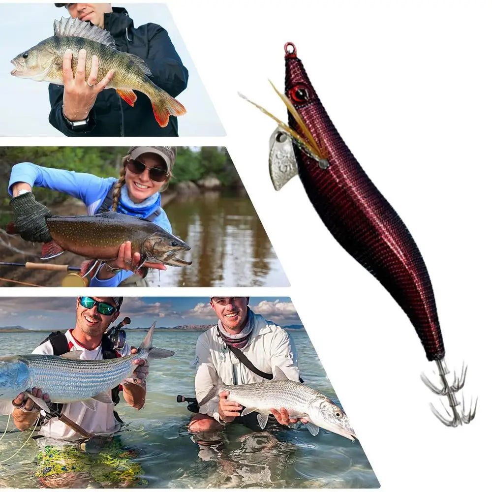 Glowing Squid Jigs Saltwater Shrimp Lures Fluorescent Artificial Fishing Baits Realistic Freshwater Fish Luring Tools supplies