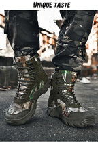 Men's waterproof hiking boots, lightweight outdoor work boots, stylish and durable hiking boots