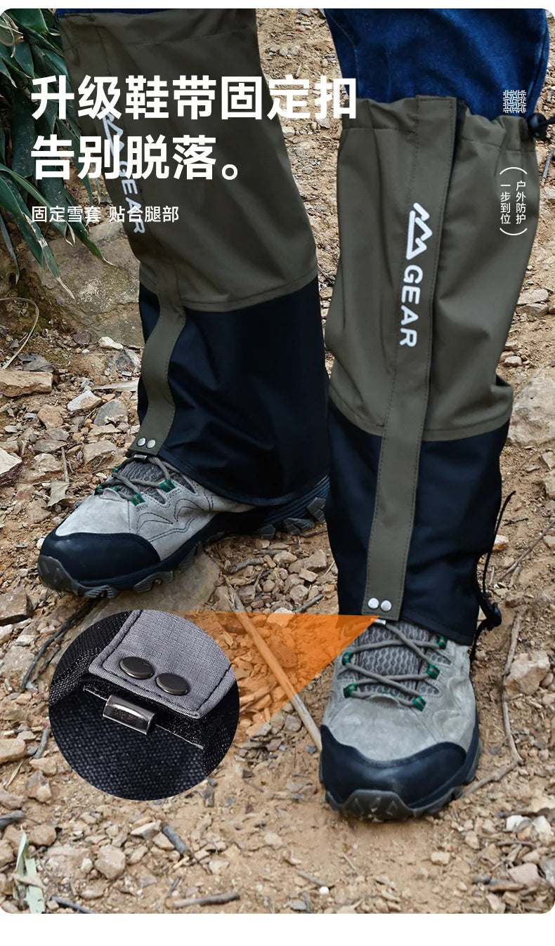 Hiking Gaiters Outdoor Travel Leg Warmers Waterproof