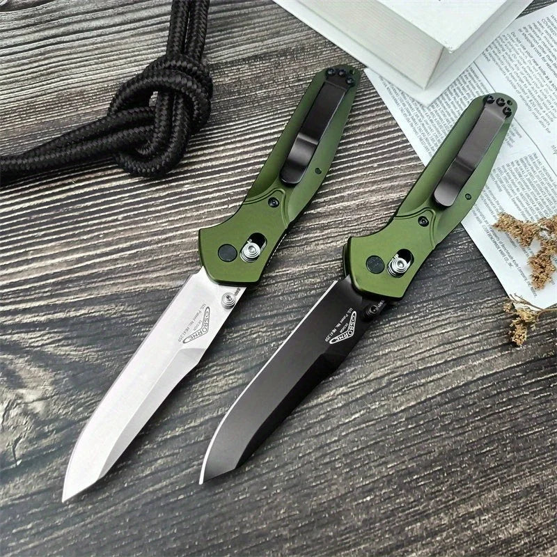 BM 940 Portable Folding Knife D2 Steel Blade Aluminum Alloy Handle Outdoor Camping Survival Tactics EDC Pocket Knife Men's Gift