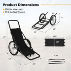550 LBS Folding Deer Game Cart