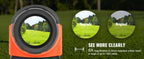 VEVOR 1300 Yards Golf Rangefinder Laser Golfing Hunting Range Finder 6X Magnification Flag Pole Lock Vibration Slope USB Charge